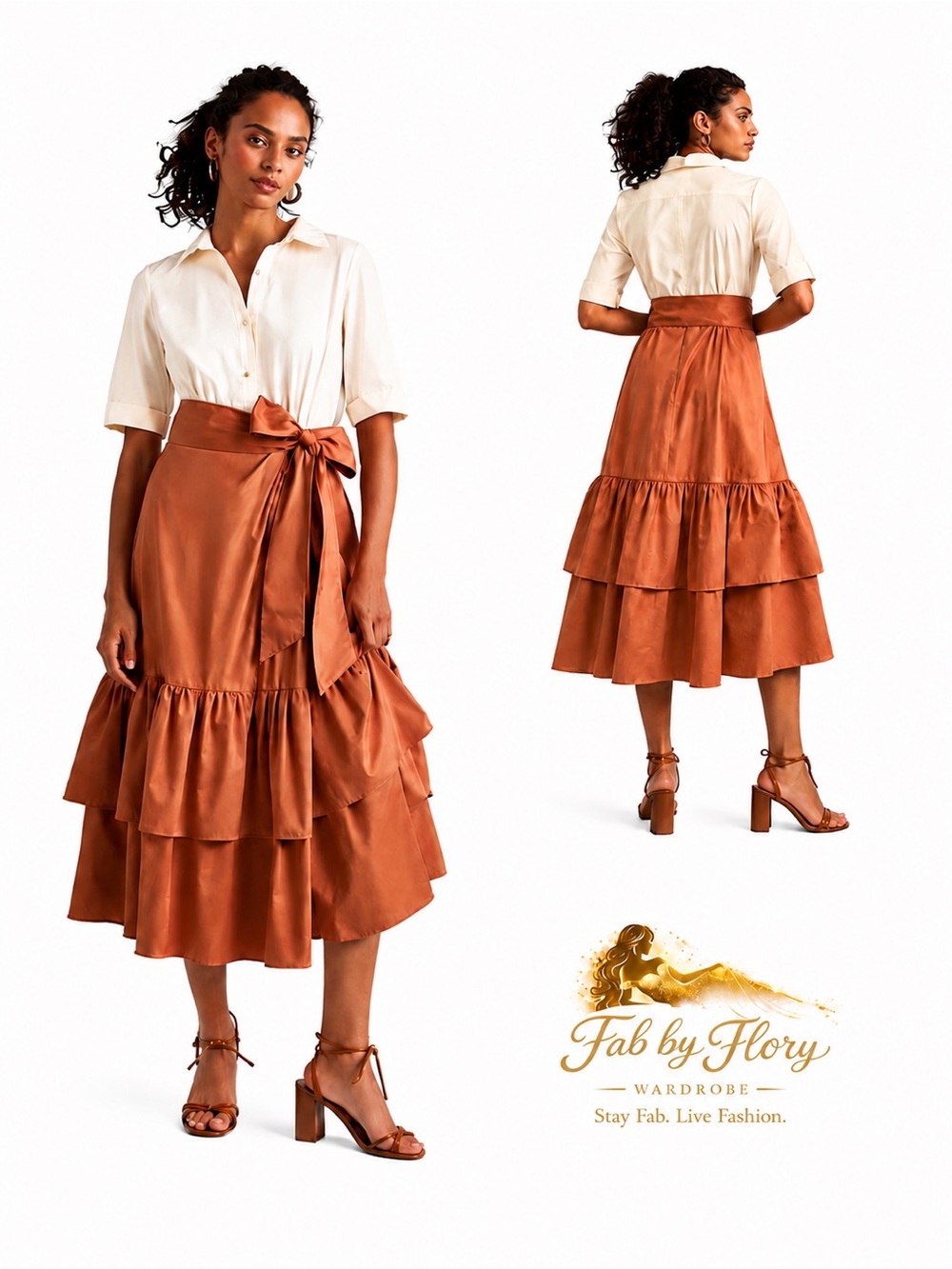 Hutch Graciela Maxi Shirt Dress-Tiered-Tie Waist-Twofer Anthropologie